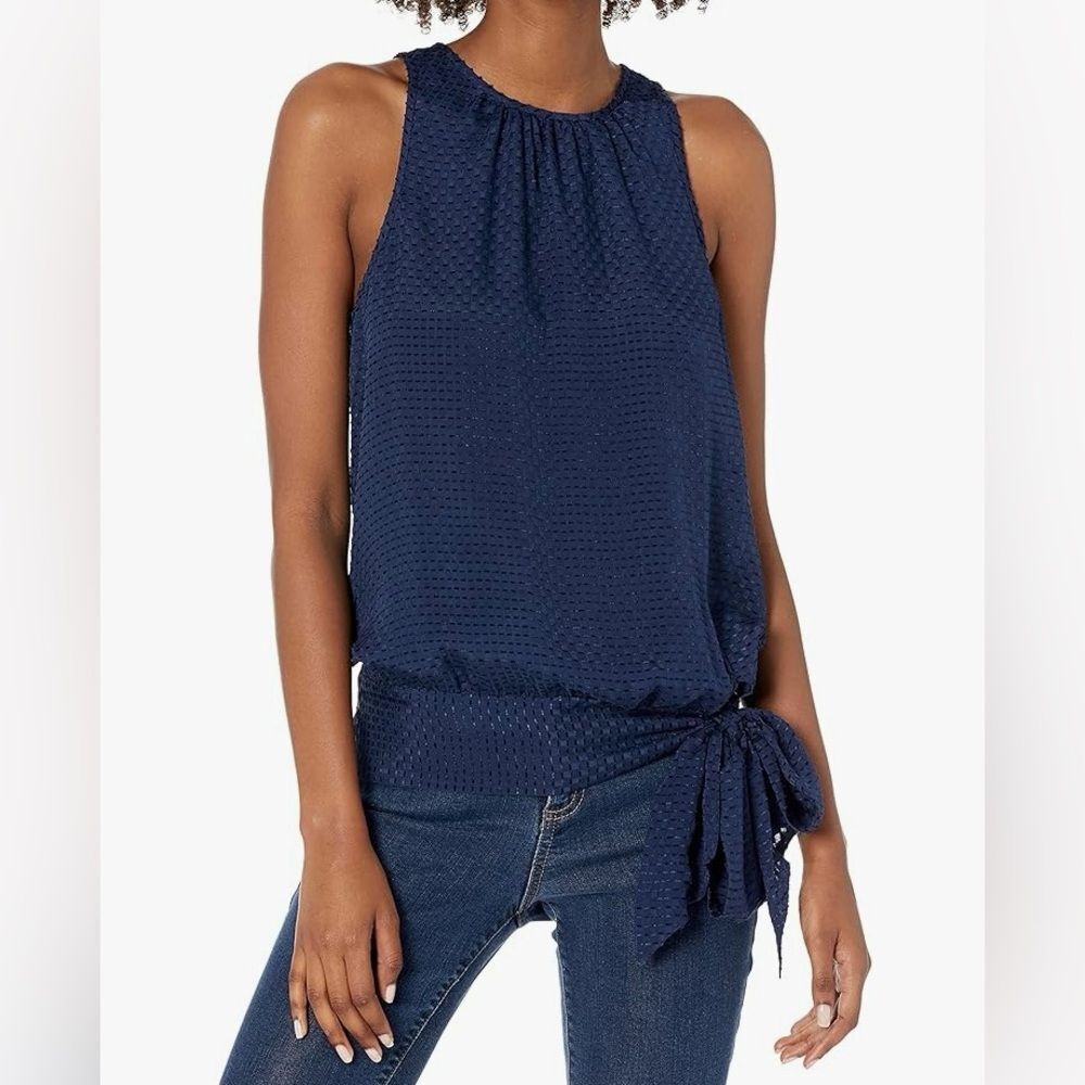 Trina Turk Sleeveless textured silk blend top | Trina Turk blouse NWOT s…